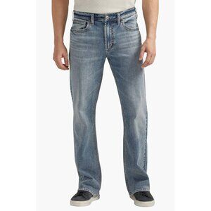 Silver Men's Zac Straight Leg Jeans Light Wash Size 38 (Inseam 28.5") Mid-Rise